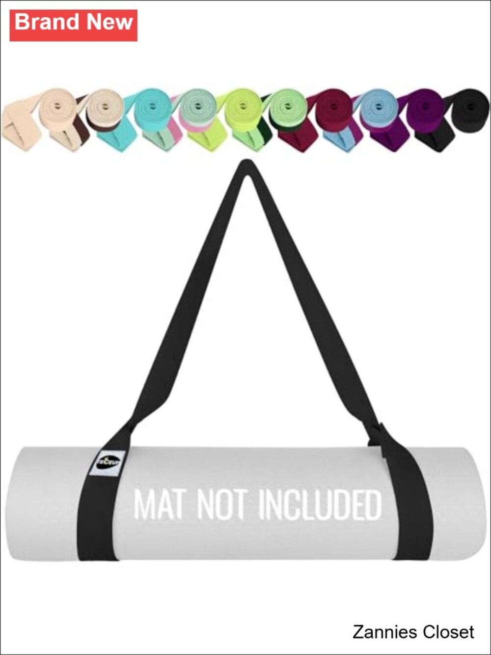 ✨ TECEUM Yoga Mat Strap Cotton Blend Carrier 64 IN